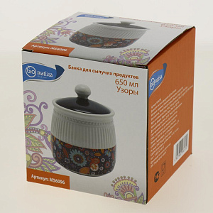 Банка для сыпучих продуктов 650мл Узоры Доломит M56096 000000000001195631