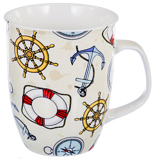 Кружка 350мл, морская тематика,143-08003 000000000001184384