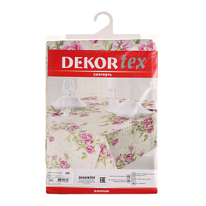 Овальная скатерть DekorTex, 140х170 см, хлопок 000000000001126447