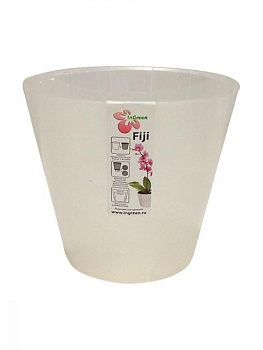 Горшок для цветов Фиджи Орхид D 230 мм/5 л белый перламутр 5л ING1559БЛПЕРЛ 000000000001194548