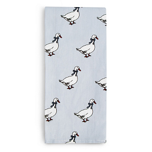 Полотенце кухонное 35х60см СОФТИ Гуси серый хлопок 100% 000000000001218594