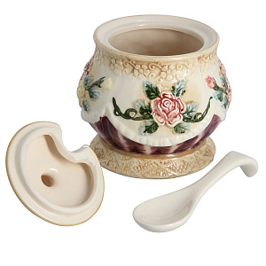 Банка с ложкой Романтика Коралл, 570мл 000000000001109197