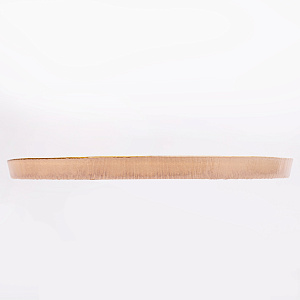 Блюдо сервировочное 26см GLASSCOM золотая кайма champagne стекло 000000000001213176