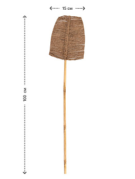 Сухоцветы 15x3x100см DE'NASTIA лист джутовый микс цветов 000000000001228212