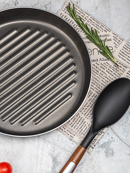 Сковорода Гриль 26см ПОСУДА ЦЕНТР антипригарное покрытие алюминий 000000000001190905