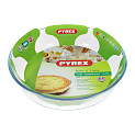 Форма для выпечки 26см PYREX круглая высокий гофро-борт стекло 000000000001011099