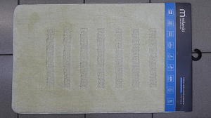 Коврик для ванной комнаты, 50*80 см, микрофибра, MI, beige lines, MMI183M 000000000001161384