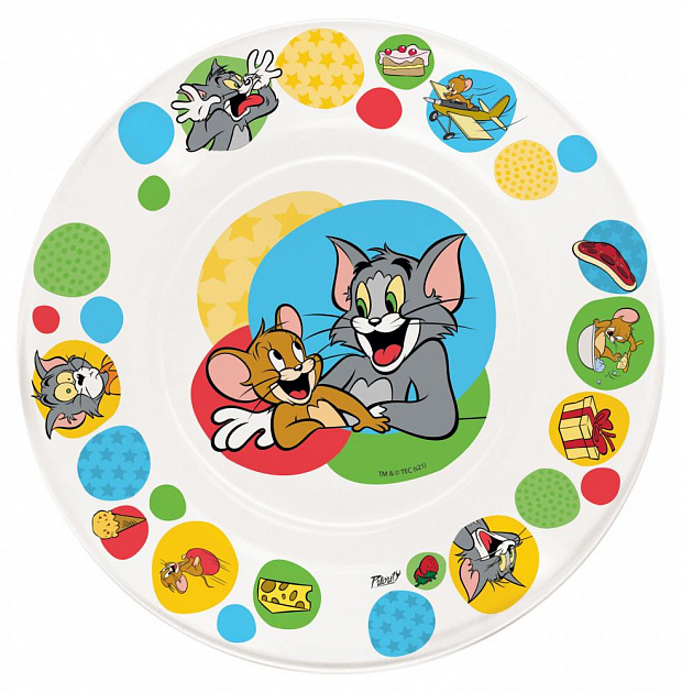 Набор детский посуды PRIORITY Том и Джерри стекло 000000000001216540
