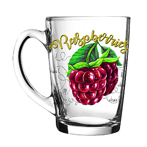 КАПУЧИНО ПОЛЕЗНАЯ МАЛИНА Кружка 300мл ОСЗ стекло 000000000001199990