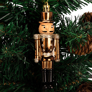 Декоративное украшение Набор 3шт 12,5см Щелкунчик серия Бронзовая микс пластик 000000000001224109