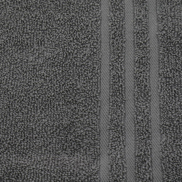 Полотенце махровое жаккард, 30х50 см, серыйD100077 000000000001195778