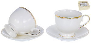 Сервиз чайный 4 предмета (чашки 250мл) BALSFORD Грация подарочная упаковка фарфор 000000000001197902