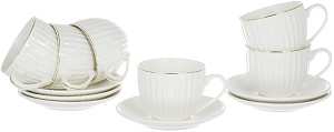 Набор чайный 12 предметов (чашка 220мл-6шт/блюдце-6шт) BALSFORD Грация Анжелика фарфор 000000000001183380