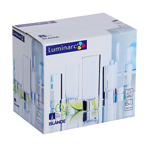 ИСЛАНДИЯ Набор стопок 6шт 60мл LUMINARC стекло J2891 000000000001101848