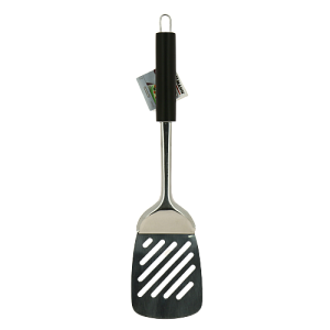 Лопатка с прорезями 34см FACKELMANN Belloni  черный пластик/нержавеющая сталь 000000000001192569
