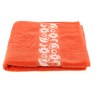 Полотенце махровое Privilea 70*140,100%хл,пл480г/м.11С34 Урсиния,коралл.Беларусь 000000000001188857