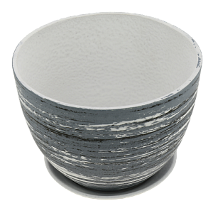 Горшок для цветов декоративный керамический Техно серо-голубой №2 3 л ГК 24 000000000001202930