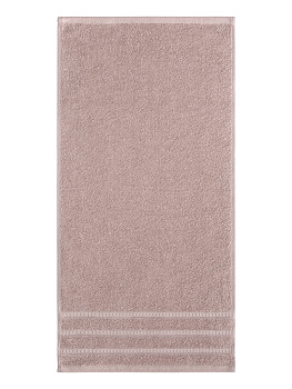 Полотенце махровое 35х70см LUCKY бежевое жаккард 100% хлопок 000000000001211695