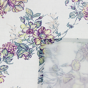 Скатерть рогожка 145х220 "Шарлиз" Сиреневый букет499619 000000000001176361