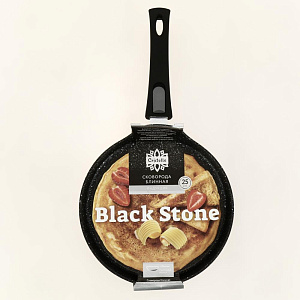 Сковорода блинная 25см CRISTELLE Black stone кованый алюминий Cr2380 000000000001205271