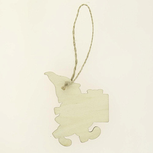 Декоративное украшение Санта 7х9,5см MANDARIN дерево 000000000001209317