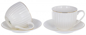 Набор чайный 4шт 2чашки  фарфор 220мл/2блюдца подарочная упаковка Грация  Balsford 101-01017 000000000001197901