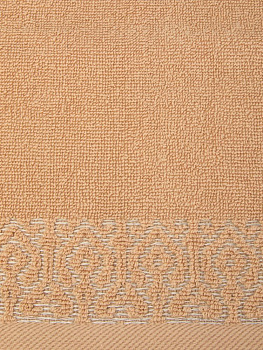 Полотенце махровое 30х60см LUCKY Итальянский бордюр персиковый хлопок 100% 000000000001225062