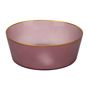 Салатник 24см GLASSCOM прямые бортики кайма lilak стекло 000000000001213179