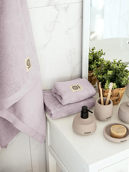Полотенце 70х130см DE'NASTIA SOFT COLLECTION сиреневый хлопок-100% 000000000001216102