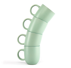 Набор столовой посуды 16 предметов Lactic (обеденная 26,5см-4шт/десертная 20см-4шт/салатник 15см-4шт/кружка 470мл-4шт) керамика 000000000001217932