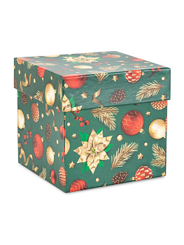 Коробка подарочная 11х11х11см ЗОЛОТАЯ МАГИЯ куб 000000000001228418