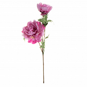 Цветок искусственный Пион 3 бутона 52см розовый 000000000001218337