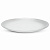 Тарелка обеденная 28см белая с серебром стекло 000000000001219709