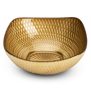 Салатник квадратный 11см GLASSCOM Gold стекло 000000000001219165