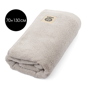 Полотенце 70х130см DE'NASTIA SOFT COLLECTION светло-серый хлопок-100% 000000000001216098