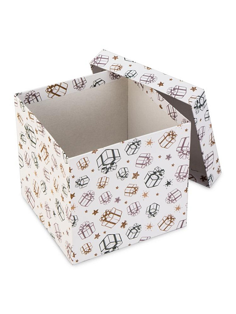 Коробка подарочная 15x15x15см РУТАУПАК Подарок куб 000000000001224759