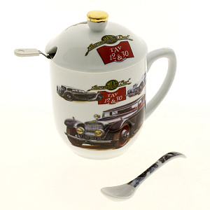 Кружка-заварник с ложкой, 350мл 000000000001171137