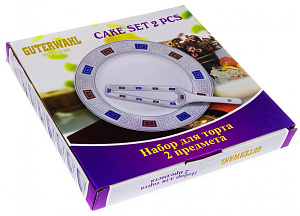 Набор для торта 2 предмета (блюдо 30см/лопатка) GUTERWAHL Венера киффа фарфор 000000000001205654