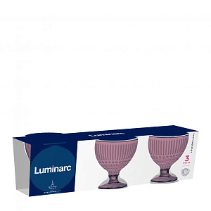 ЛУИЗ Набор креманок 3шт 280мл LUMINARC Лилак стекло 000000000001201499