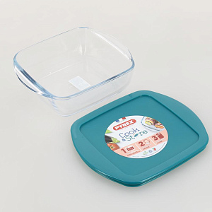 Форма для запекания и хранения 25х22х7см PYREX Cook&Store с крышкой стекло 000000000001088913