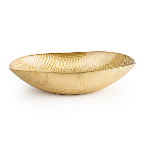 Блюдо овальное 25см GLASSCOM Рептилия Gold стекло 000000000001211809