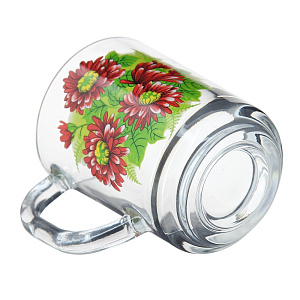 Кружка Хризантема Pub Красная Pasabahce, 250мл 000000000001097965