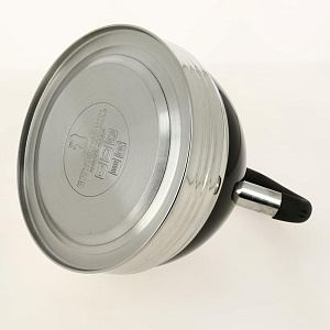 Чайник со свистком 3500мл GUTERWAHL нейлоновая ручка капсульное дно стенки корпуса 0,4мм дно 1,1мм подарочная упаковка нержавеющая сталь 126-18012 000000000001204050