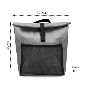 Термосумка 35х22х17см 6л Ланч бокс FORA grey полиэстер 000000000001221473