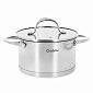 Кастрюля 2,4л CRISTELLE Rigoroso с крышкой нержавеющая сталь. Тройное капсулированное дно. Подходит для индукционных плит.