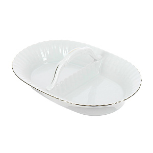 Корзинка с ручкой Золотая отводка Porcelaine Czech Gold Hands 000000000001136223