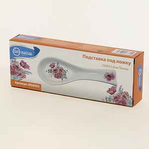 Подставка под ложку 23x8x2,8см Пионы Доломит M56050 000000000001193772