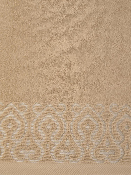 Полотенце махровое 70х130см LUCKY Итальянский бордюр капучино хлопок 100% 000000000001225076