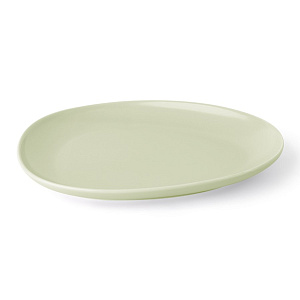 Тарелка обеденная 24x19x2,5см DE'NASTIA Оливки-однотон плоская оливковый фарфор 000000000001217754