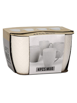 Набор кружек 4шт 400мл керамика 000000000001227210